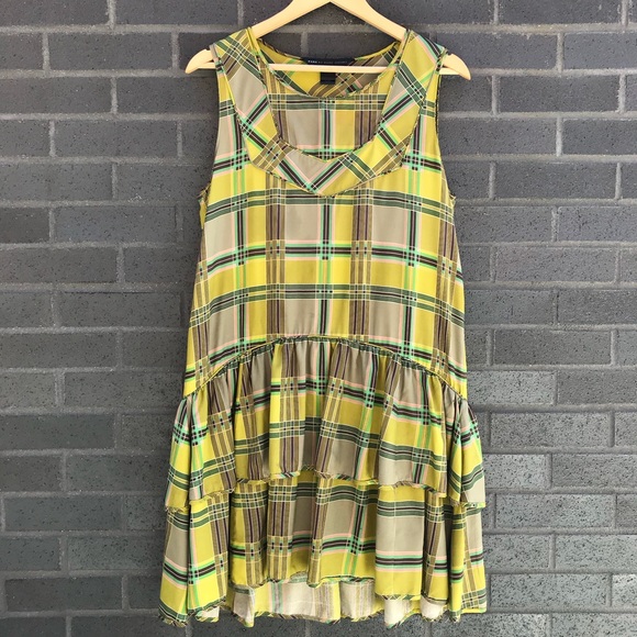 Marc By Marc Jacobs Dresses & Skirts - Marc by Marc Jacobs Plaid Silk Drop Waist Shift